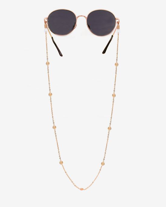 Swirl'n Sunglasses Chain Roségold