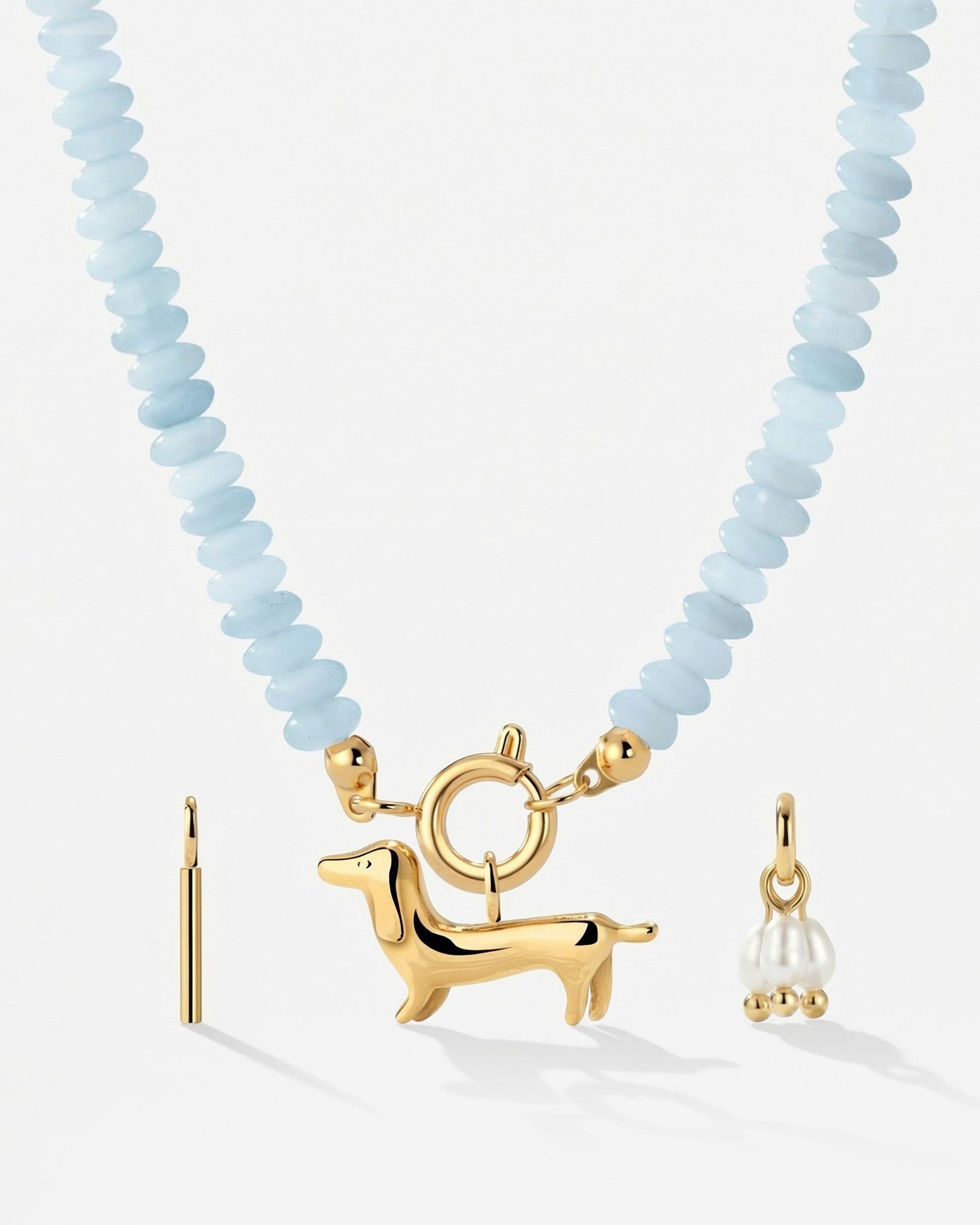 Seastone Charm Necklace Set