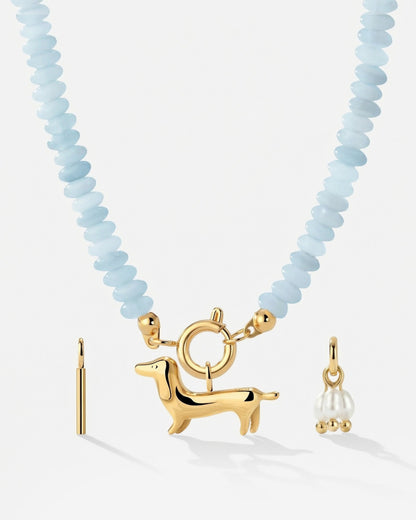 Seastone Charm Necklace Set