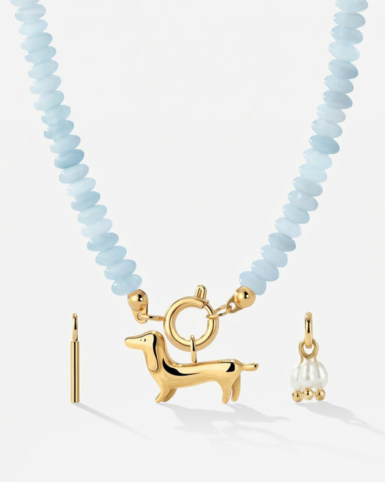 Seastone Charm Necklace Set