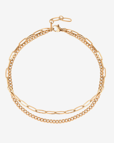 Duo Anklet Roségold