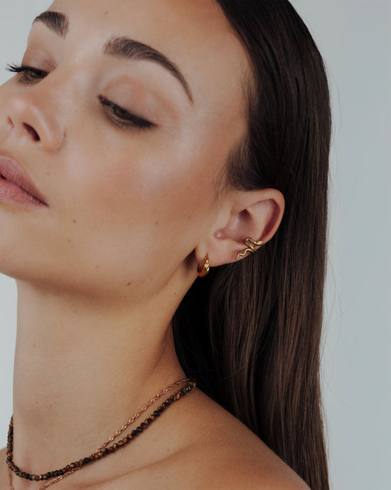 Mini Twist Hoops Roségold