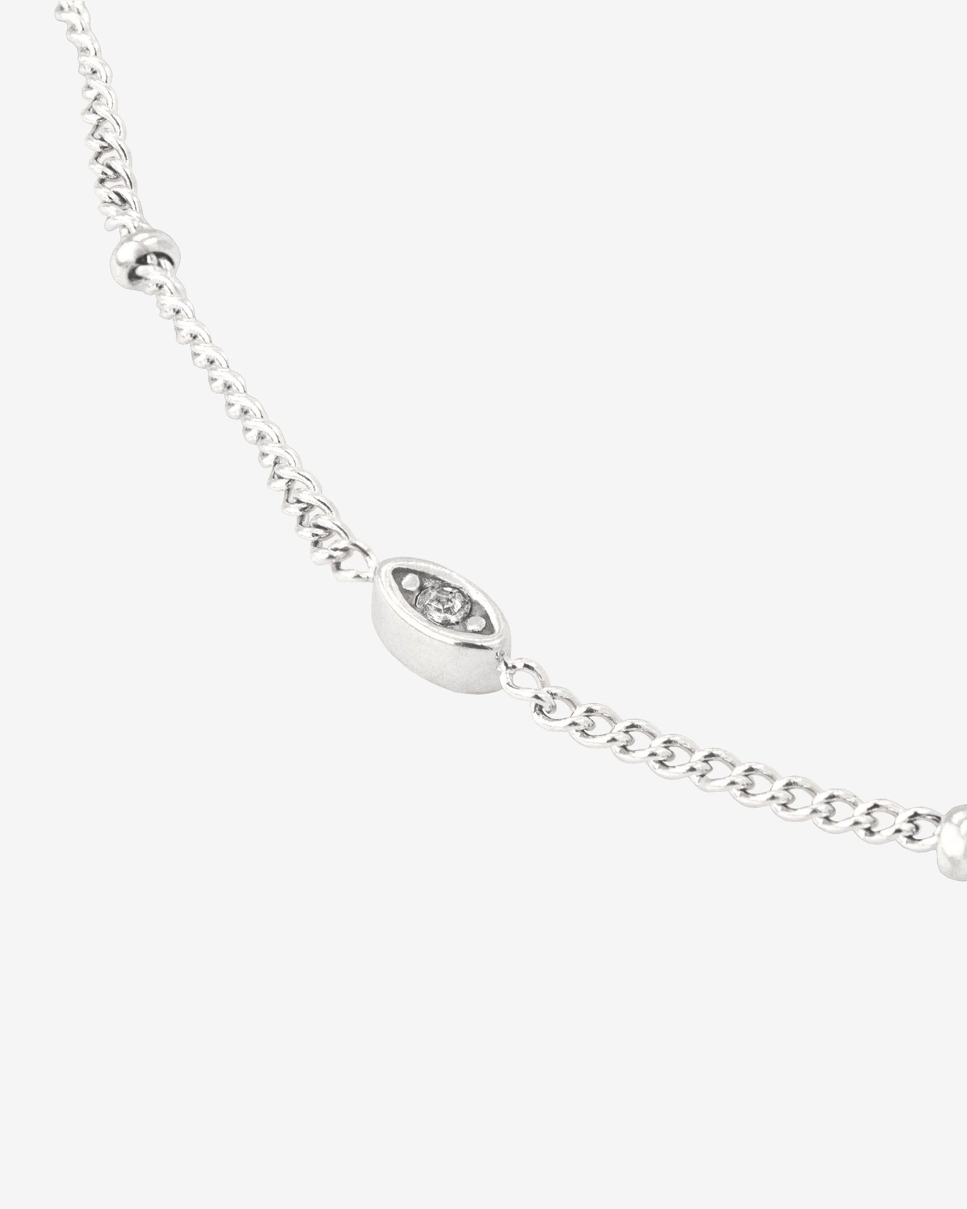 Sparkling Eyes Anklet Silber
