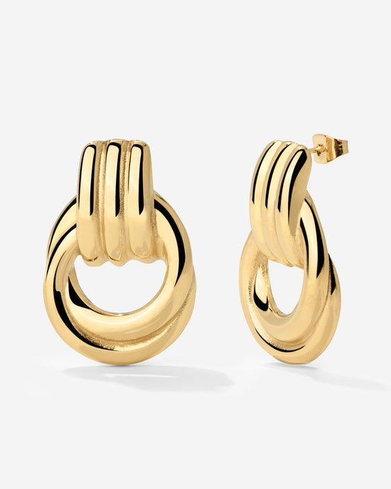 Infinity Loop Hoops Gold