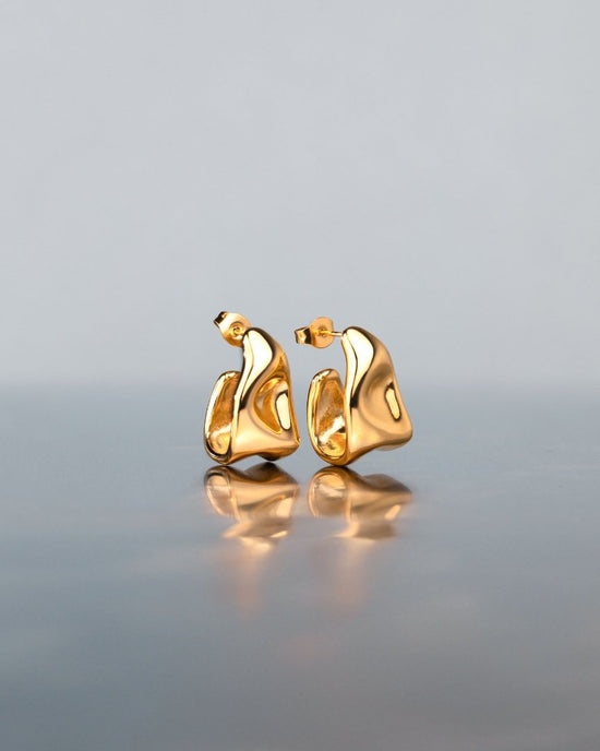 Liquid Shape Studs Silber