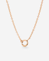 Classic Chain Charm Necklace Roségold