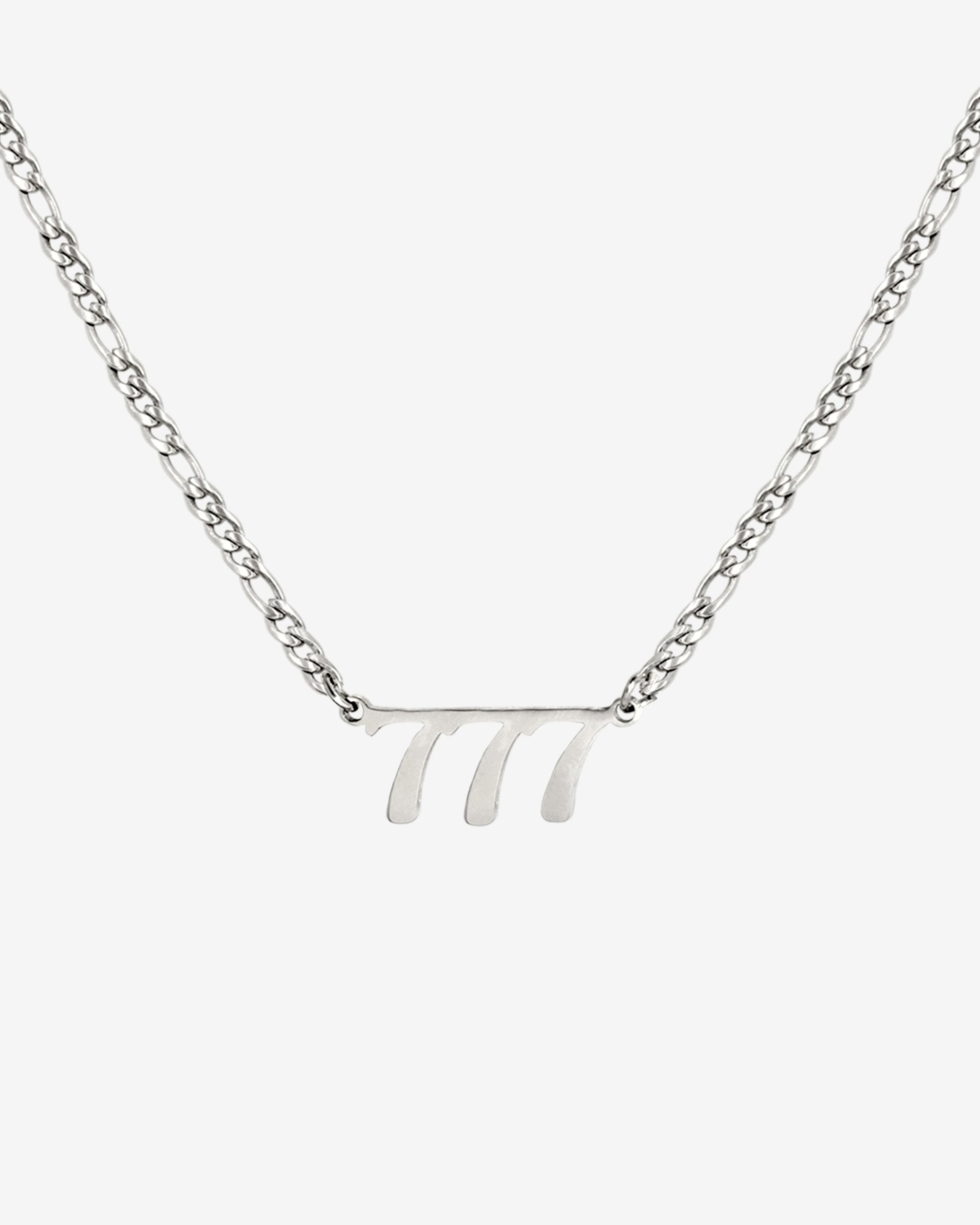 Angel Number Necklace Silber