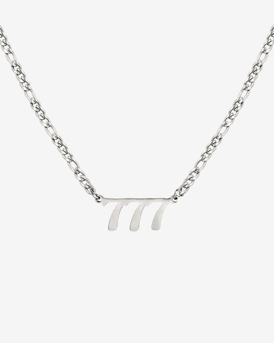 Angel Number Necklace Silber