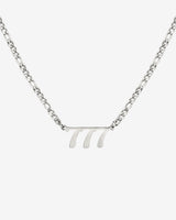 Angel Number Necklace Silber 777