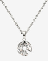 Sparkling Donut Necklace Silber
