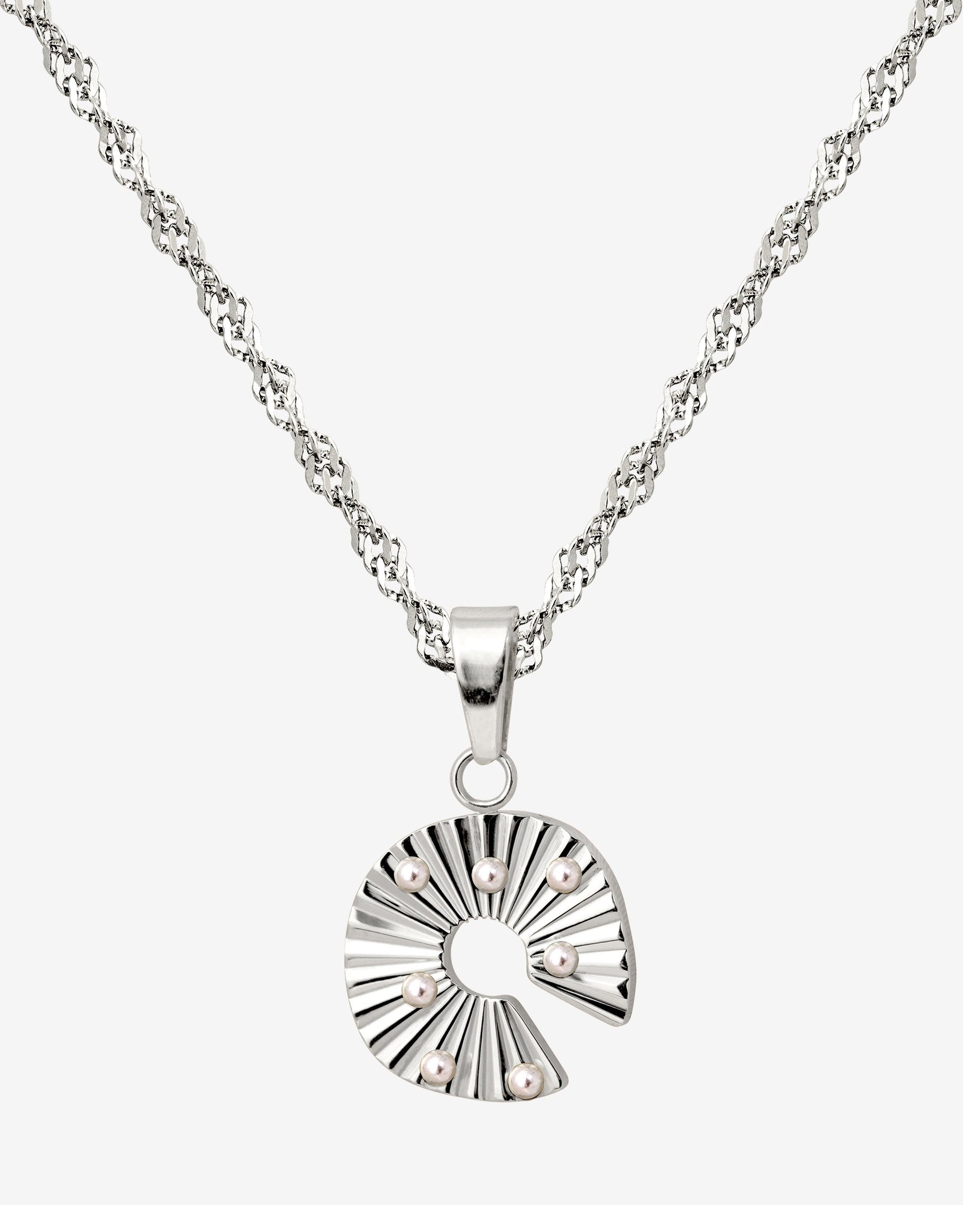 Sparkling Donut Necklace Silber