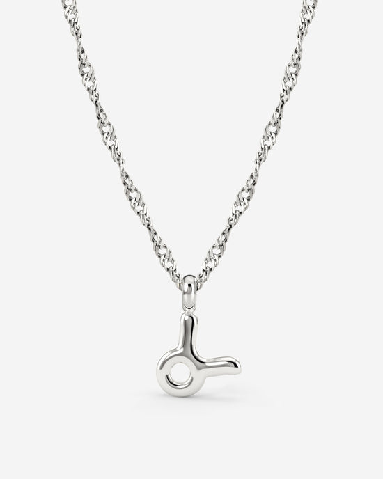Taurus Bubble Necklace Silber