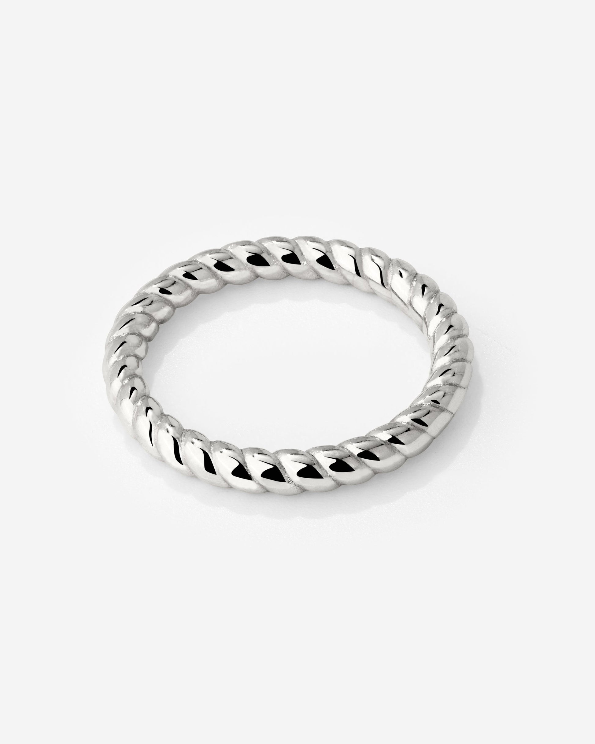 Endless Twist Ring Silber