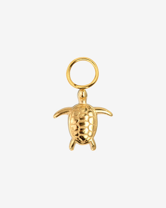 Sea Turtle Twisted Hoop Set Small Gold