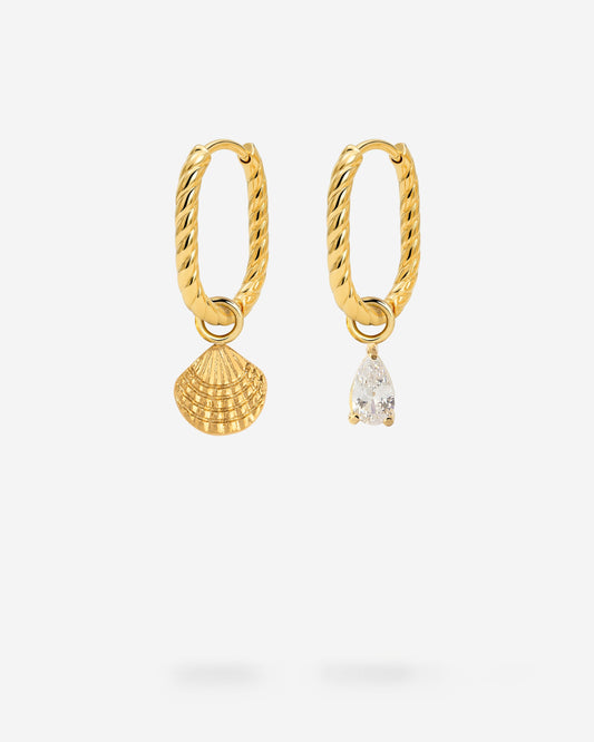 Oval Twisted Hoop Set Baby