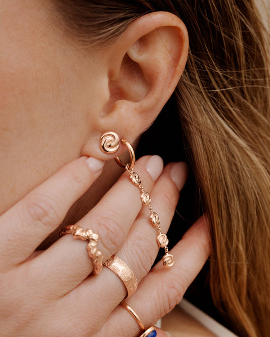 Tides of Time Studs Roségold