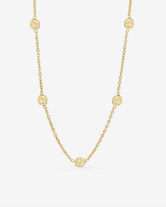 Boho Coin Necklace Gold