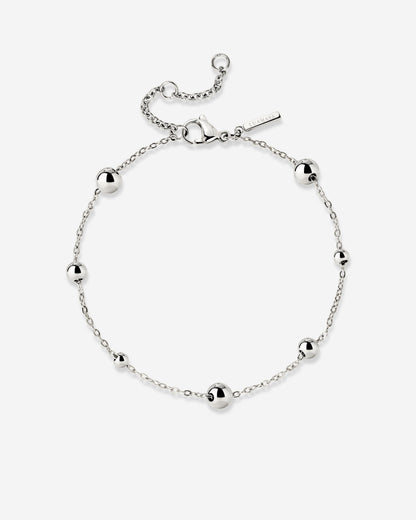 Infinite Beads Bracelet Silber