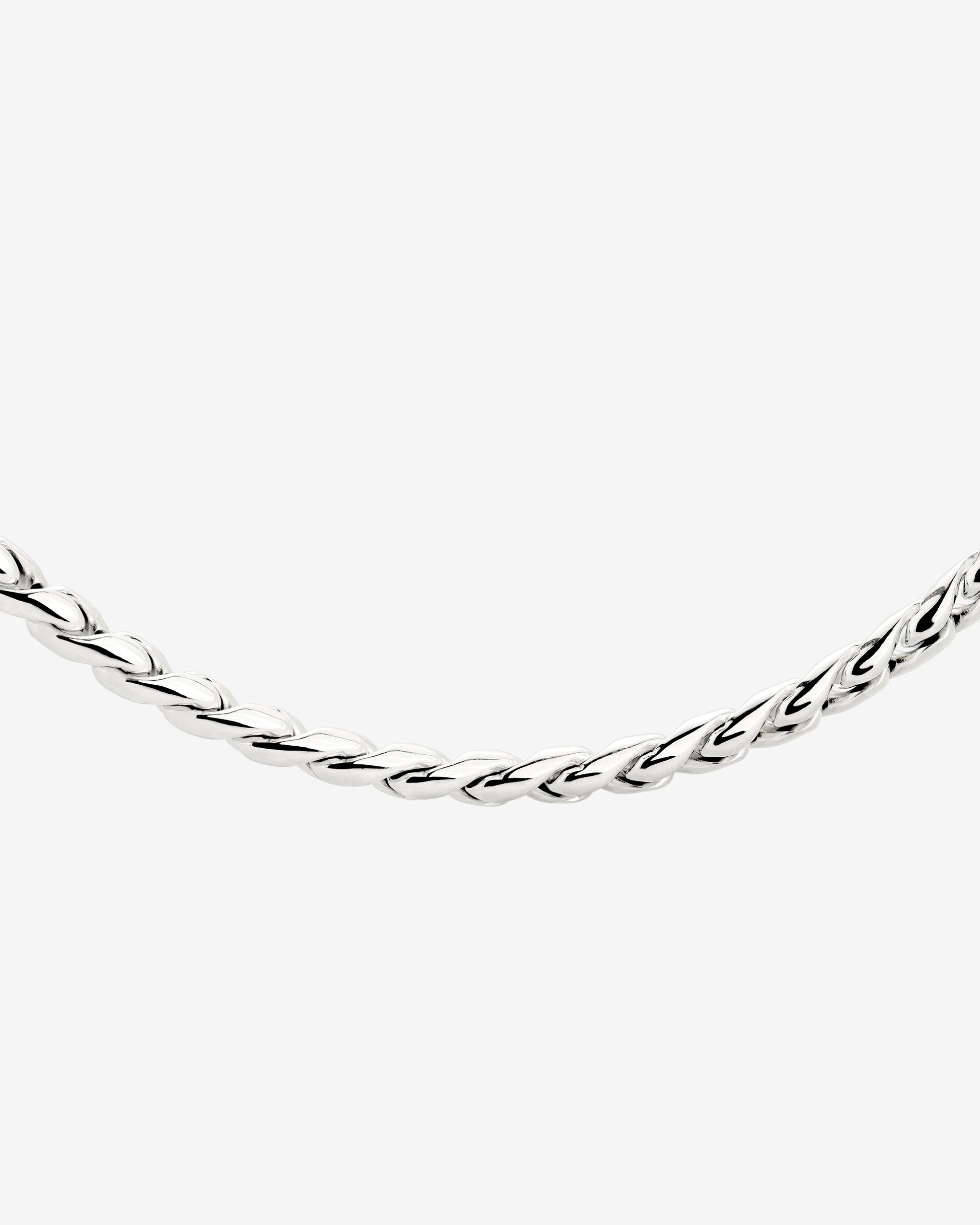 Spiral Links Necklace Silber