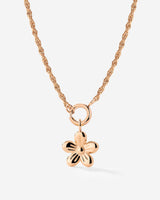 Blossom Rope Chain Necklace Set Roségold