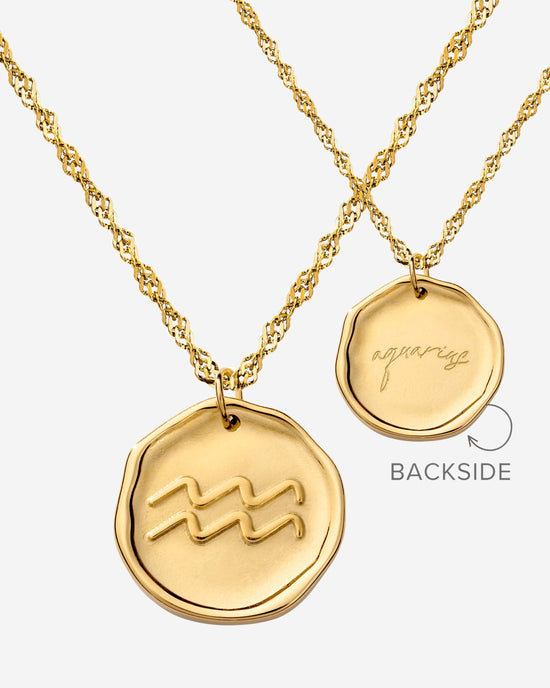 Zodiac Necklace Gold
