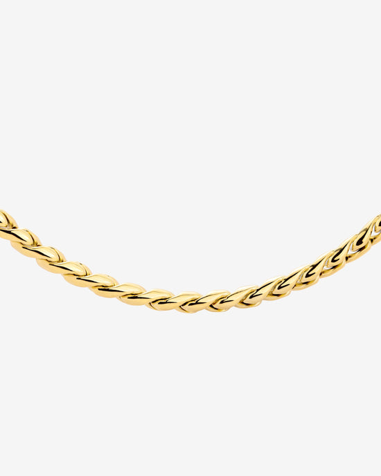 Spiral Links Necklace Gold