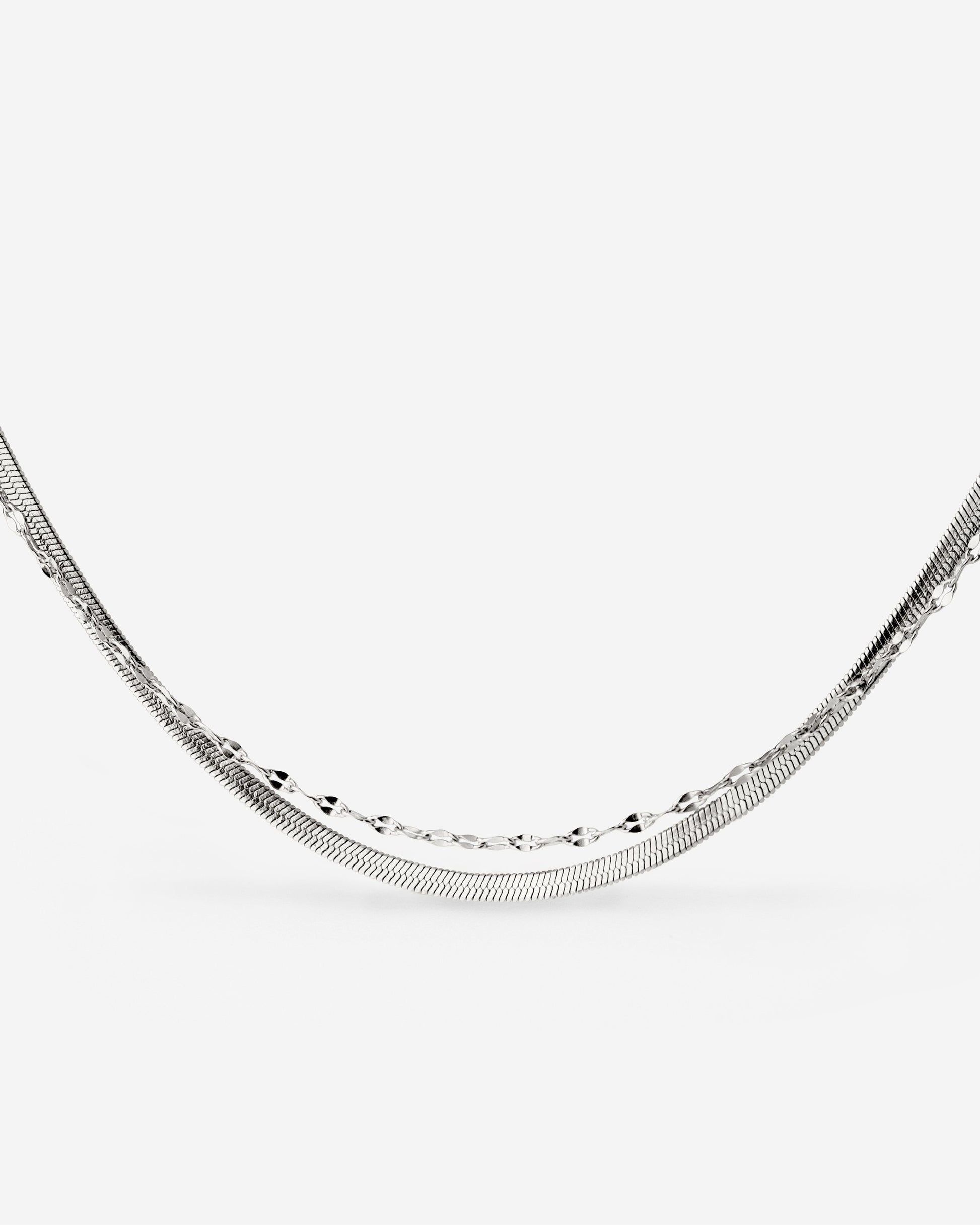Aligned Double Necklace