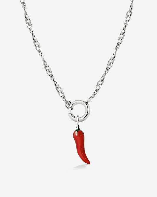 Chili Singapore Chain Necklace Set Silber