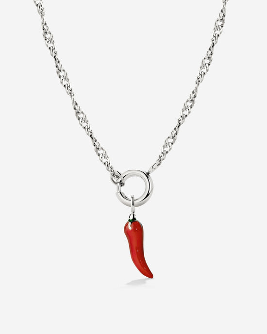 Chili Singapore Chain Necklace Set Silber
