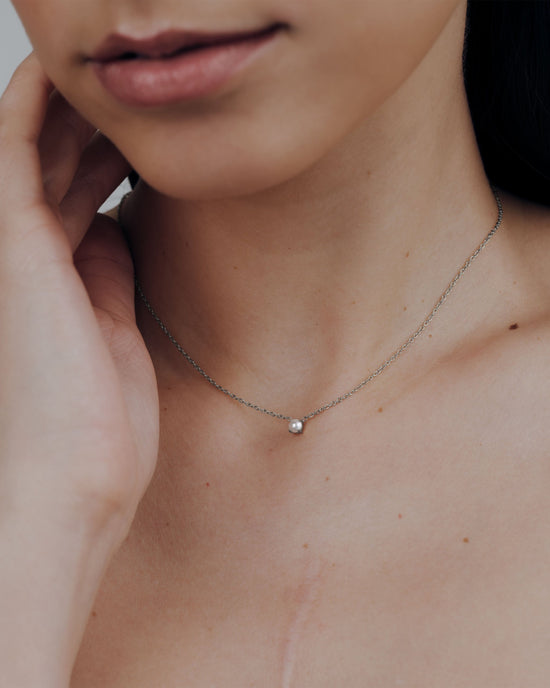 Dream Pearl Choker Silber