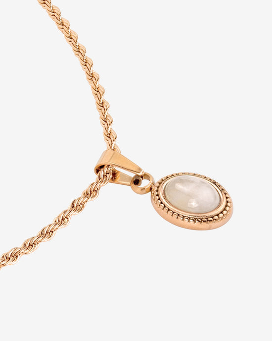 Blush Quartz Necklace Roségold