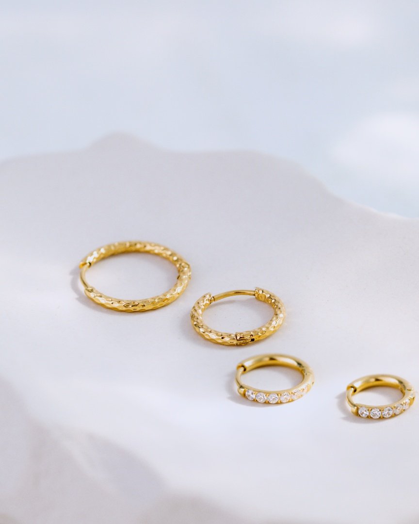 Prism Hoops Medium Gold