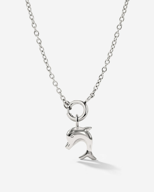 Dolphin Classic Chain Necklace Set Silber