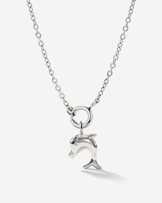 Dolphin Classic Chain Necklace Set Silber