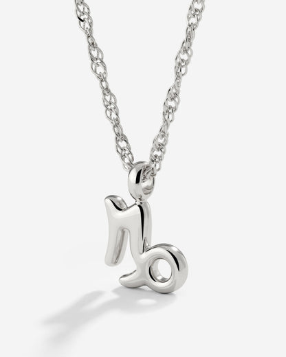 Capricorn Bubble Necklace Silber