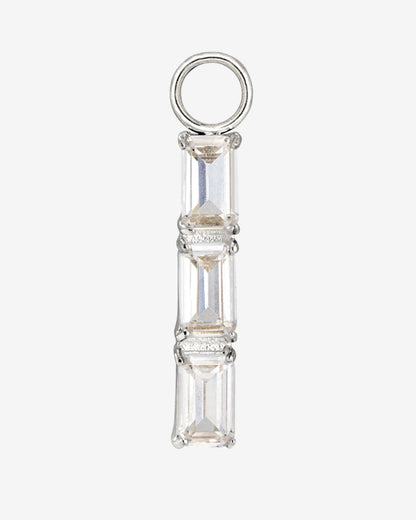 Baguette Bundle Hoop Set Small Silber