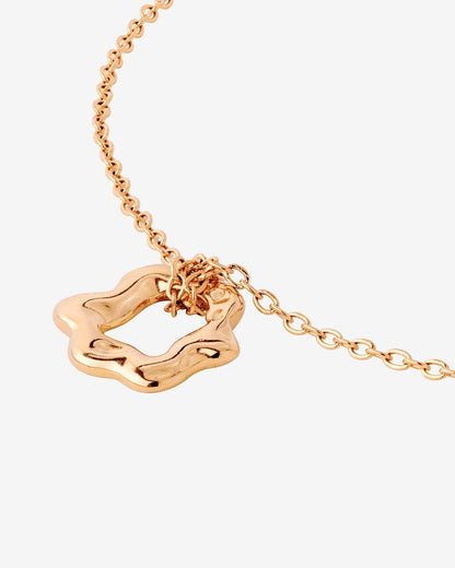 Melting Donut Necklace Roségold