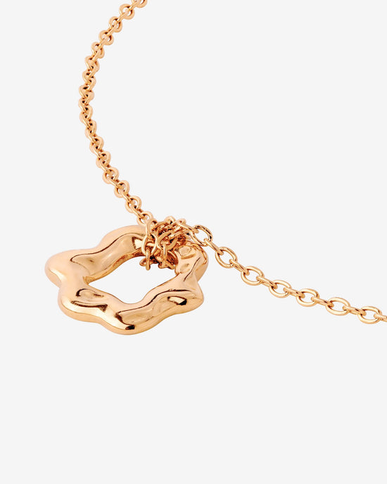 Melting Donut Necklace Roségold
