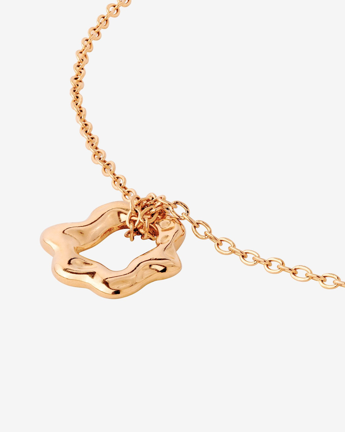 Melting Donut Necklace Rose Gold