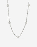 Boho Coin Necklace Silber