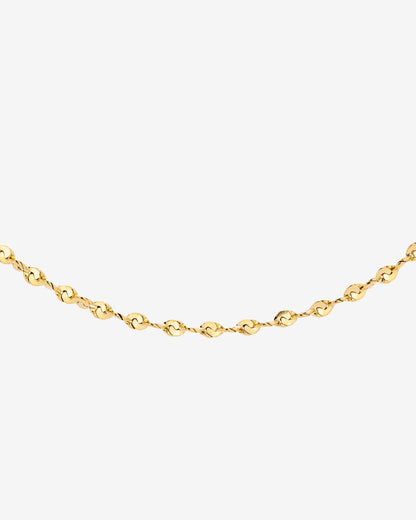 Tinsel Chain Necklace Gold