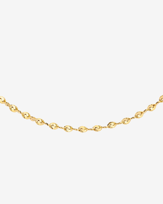 Tinsel Chain Necklace Gold
