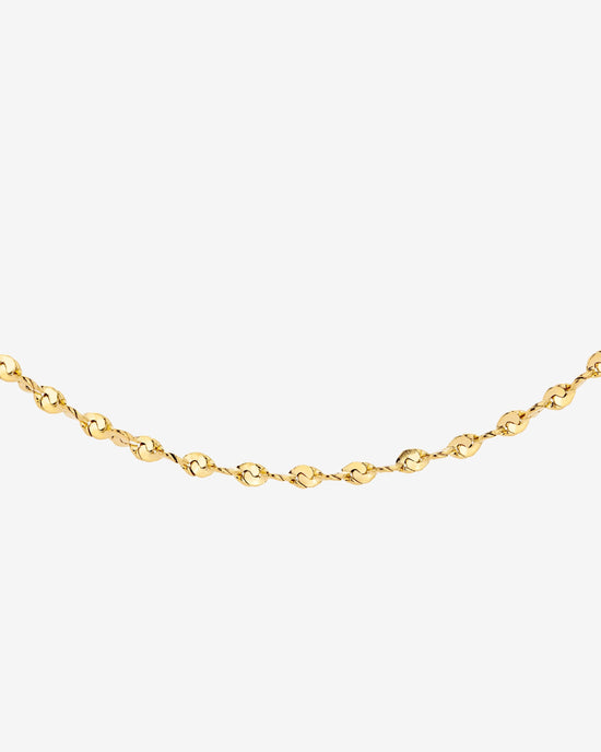 Tinsel Chain Necklace Gold