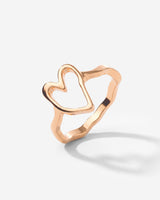 Flowy Heart Ring Roségold