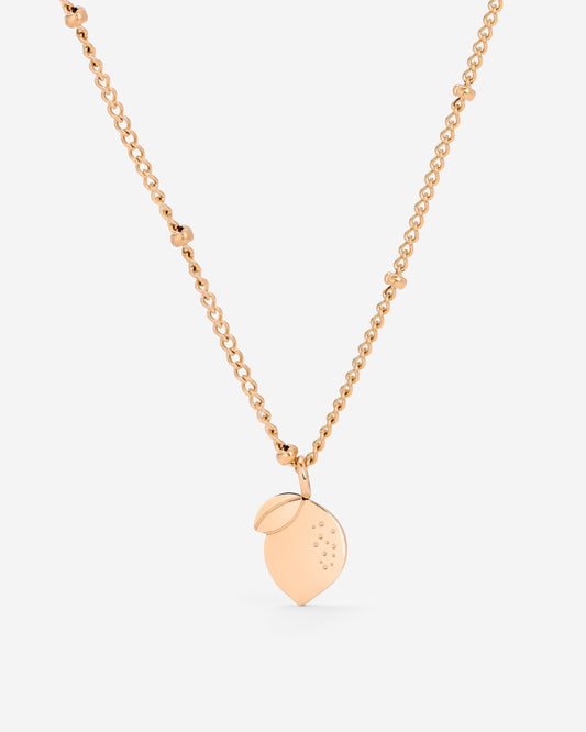 When Life gives you Lemons Necklace Roségold