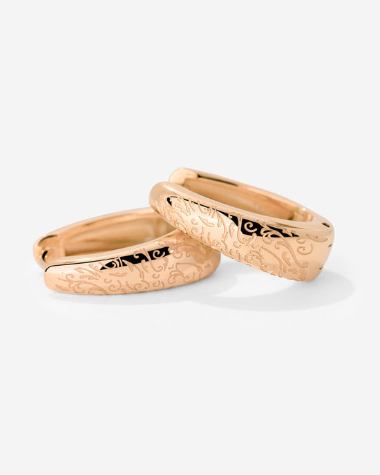 Desert Glow Hoops Roségold