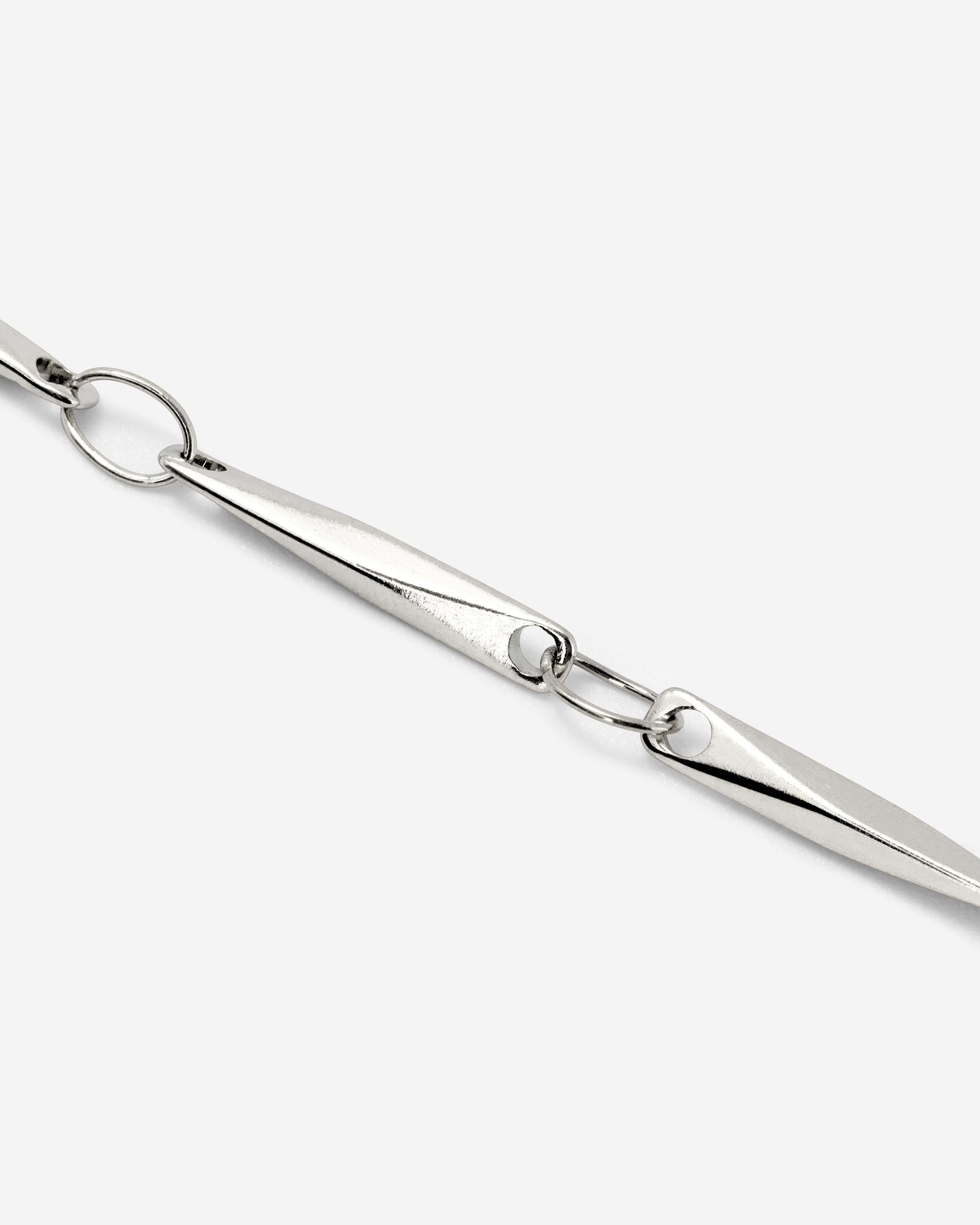 Curved Links Necklace Silber