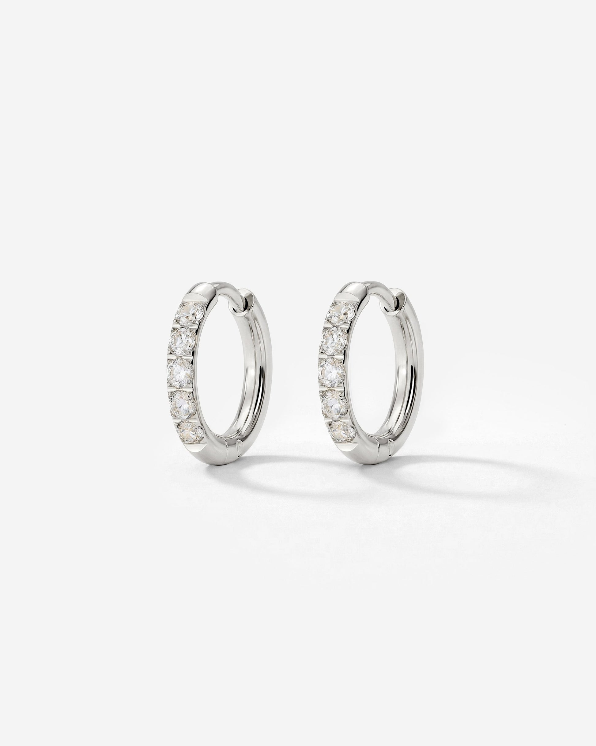 Glimmer Hoops Baby Silber