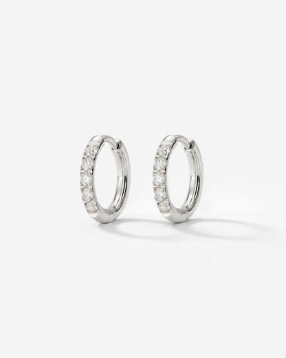 Glimmer Hoops Baby Silber