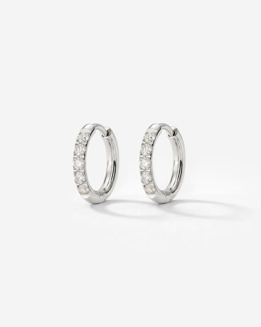 Glimmer Hoops Baby Silber